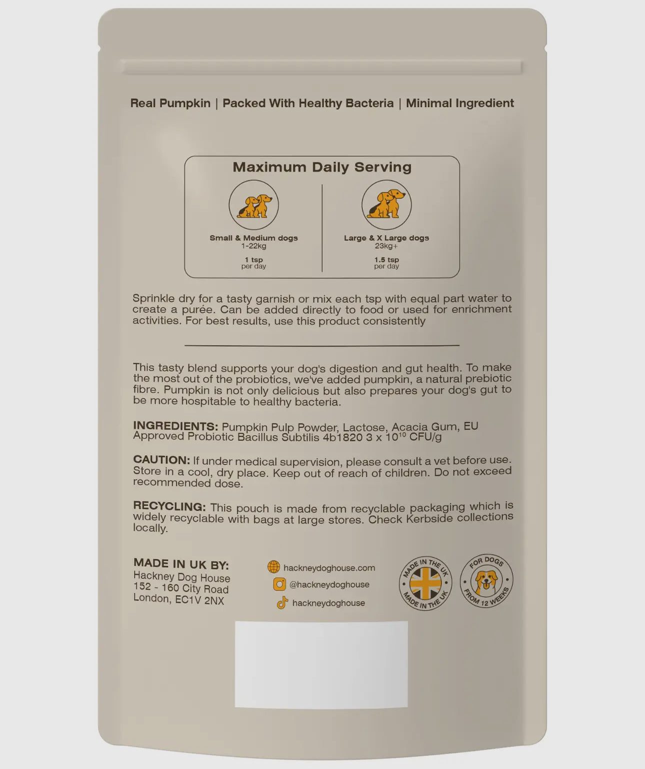 Pumpkin & Probiotics Powder