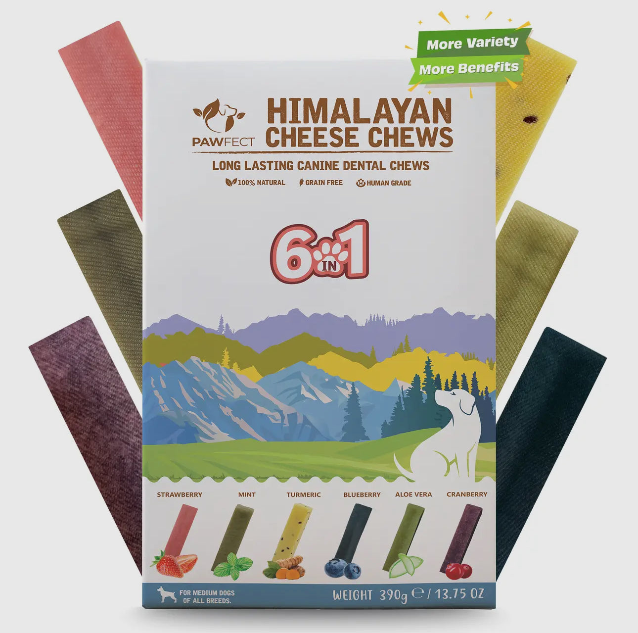 Himalayan Cheese Chews 6 in 1 Power Pack