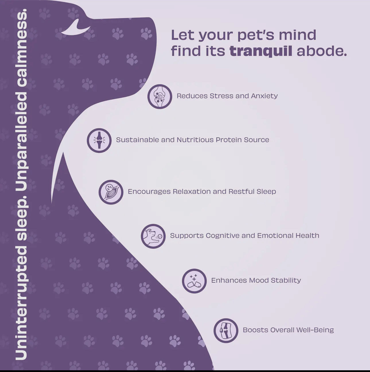 Pawfect Wild Vigor Zen Calm Bites (70g/2.46oz) | Calming Supplement for Dogs | Insect Protein | Ashwagandha | Chamomile