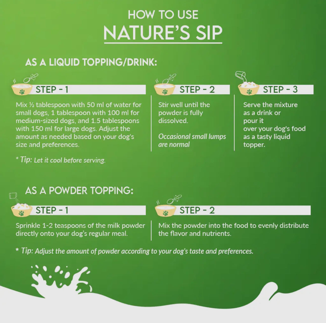Nature's Sip for Dogs: 100% Goat Milk (120g/4.23oz) Pet Container