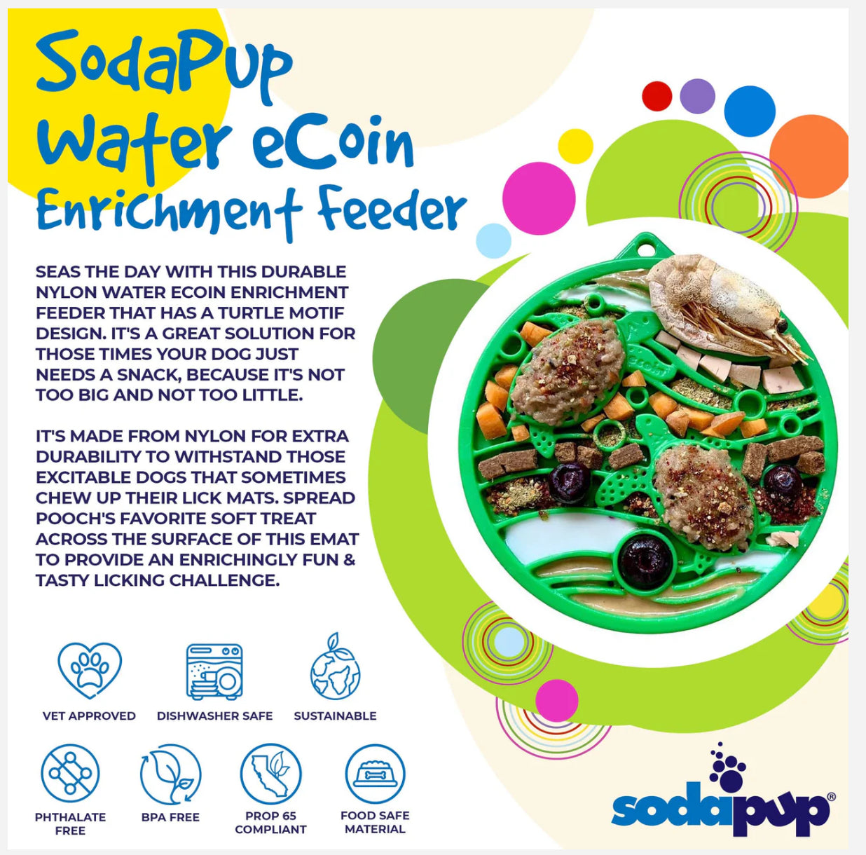 WATER NYLON ECOIN DURABLE ENRICHMENT SNACKING COIN