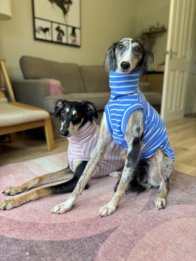 Whippet Polar Fleece Stripe Tankie - please leave colour choice at checkout!