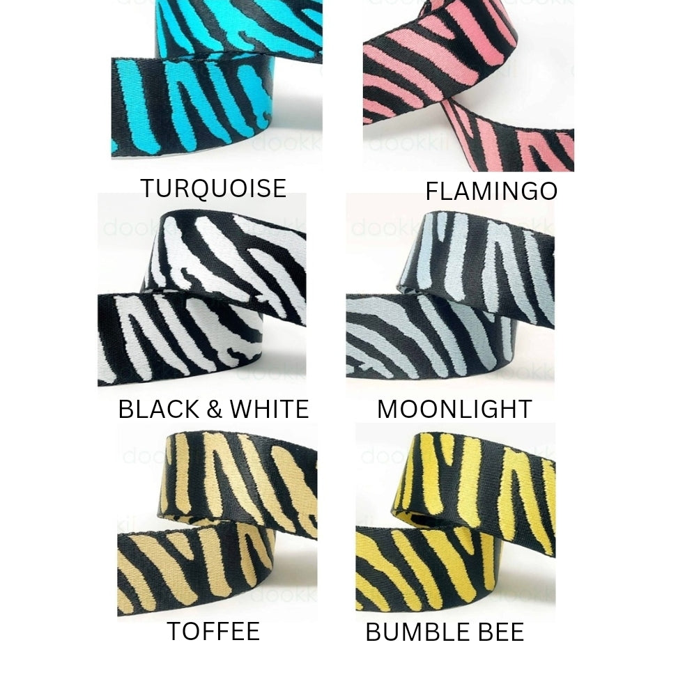 50mm Thick Zebra Martingale Collar