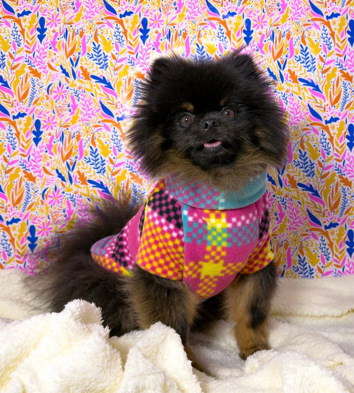 Pop Art Sausage Dachshund/Small Breed Fleece Tankie