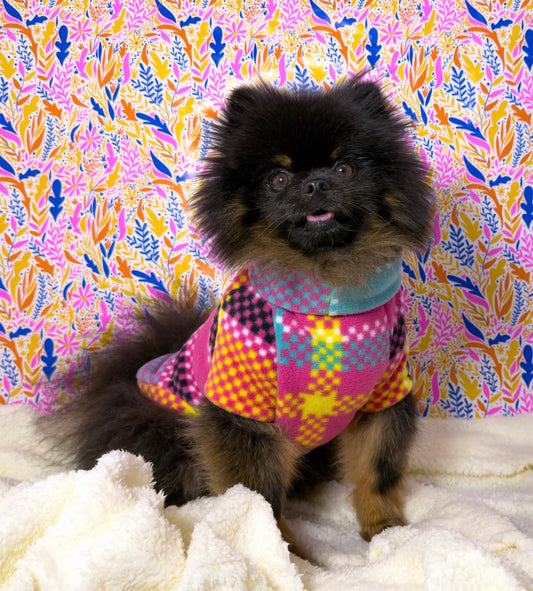 Pop Art Sausage Dachshund/Small Breed Fleece Tankie
