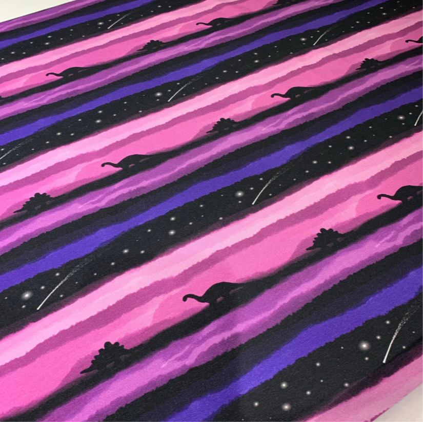 Dinosaur Horizon Whippet Jersey Tankie in PINK & PURPLE OR GREEN AND BLUE
