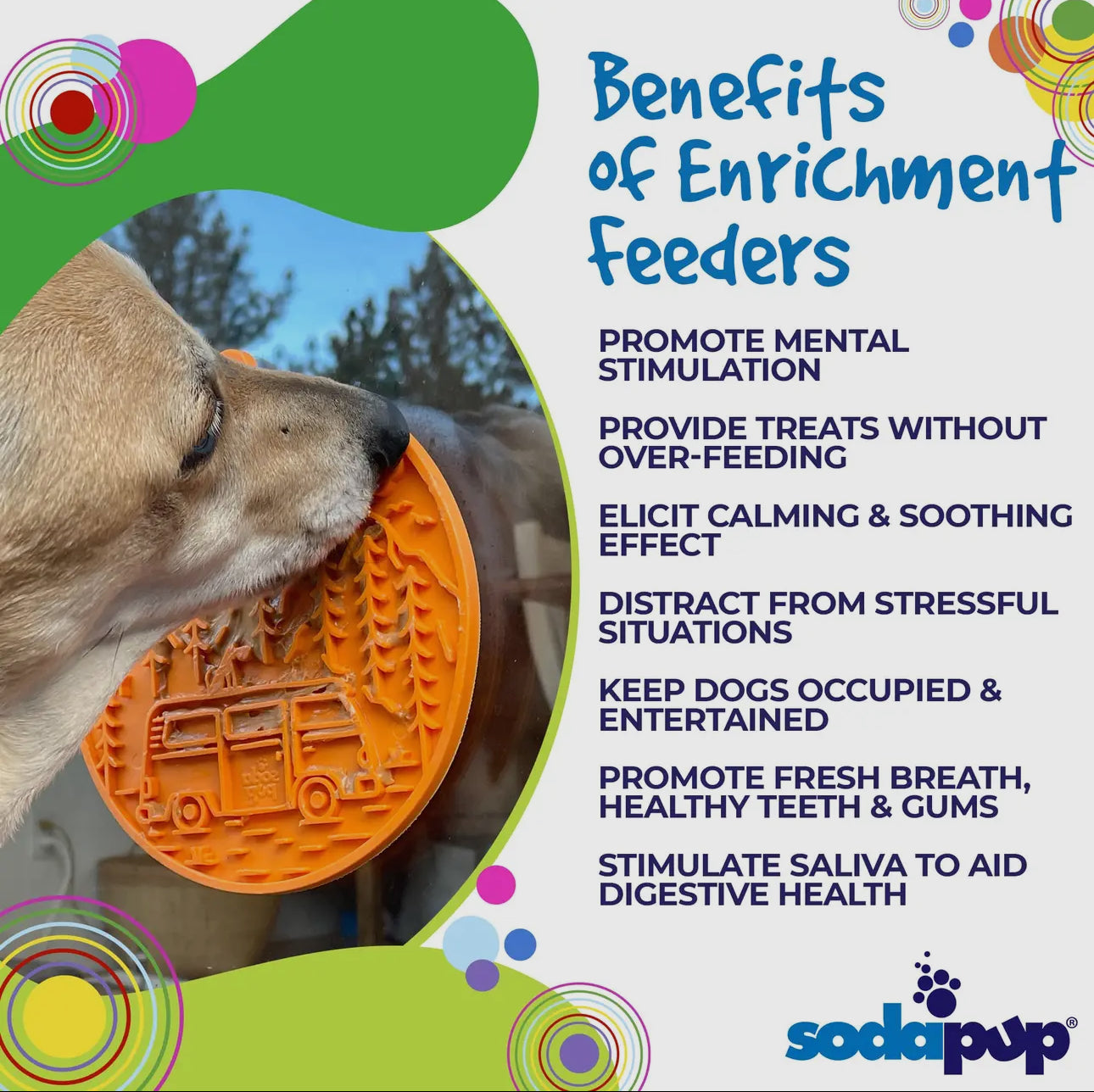 Soda Pup CAMP EMAT ENRICHMENT LICK MAT