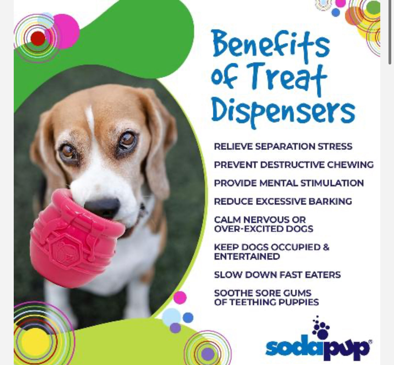 HONEY POT DURABLE PUP-X RUBBER ECUP TREAT DISPENSER & ENRICHMENT TOY LARGE