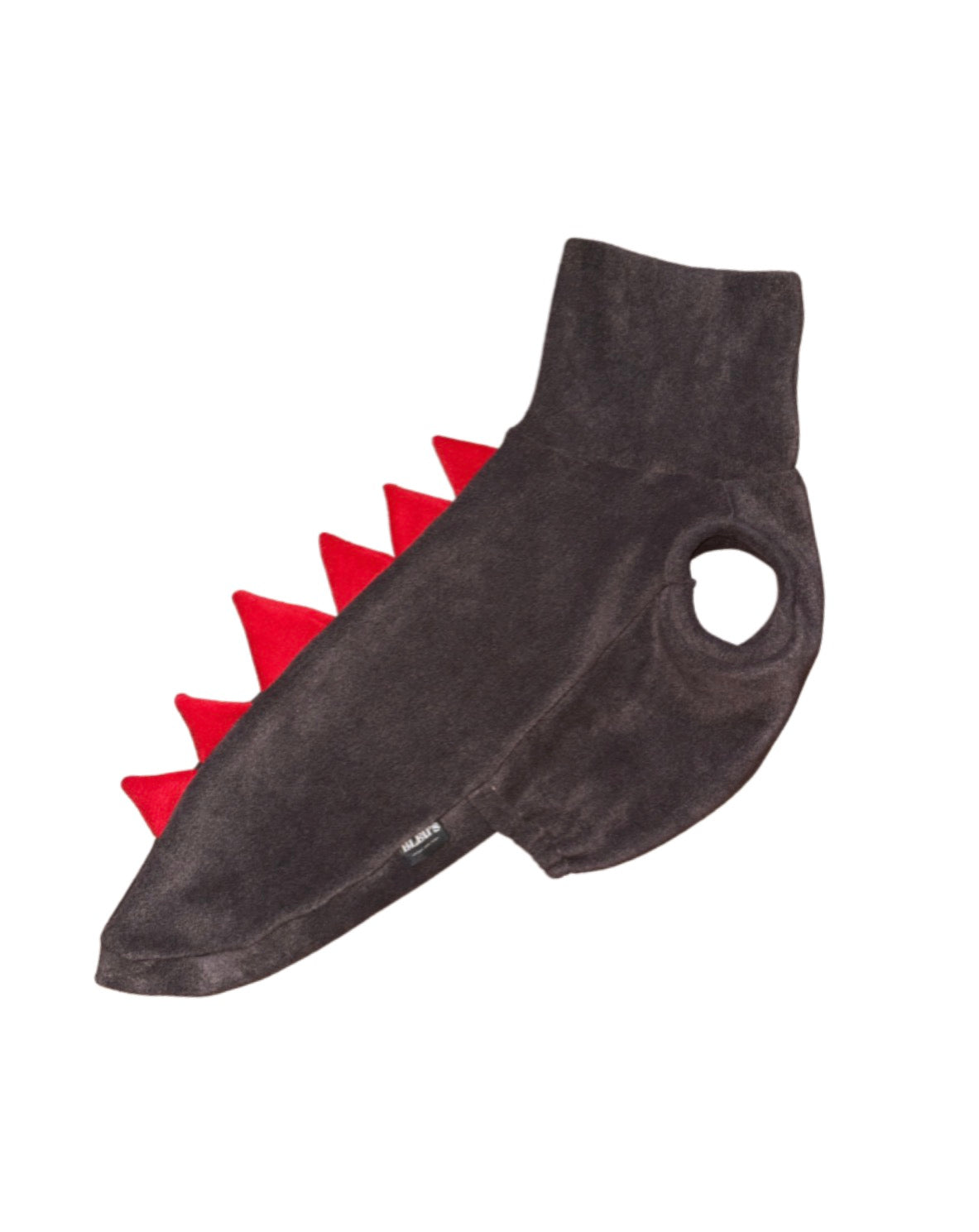 Charcoal & Red Sighthound Dinosaur Fleece Tankie