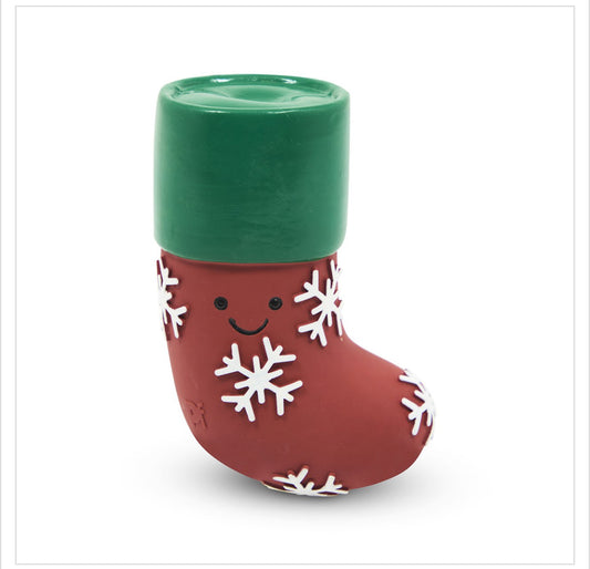 STEFAN STOCKING LATEX CHRISTMAS DOG TOY