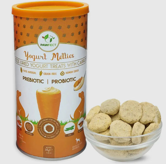Yogurt Melties With Carrot, Flaxseed, Peas & Sweet Potato For Dogs