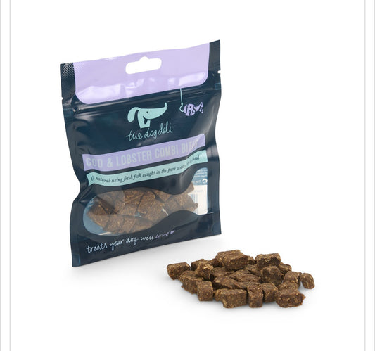 DOG DELI COD & LOBSTER COMBI BITES DOG TREATS 60g