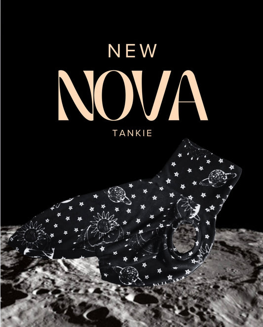 The “NOVA” Star Print Fleece Tankie For Iggies, whippets & larger sighthounds