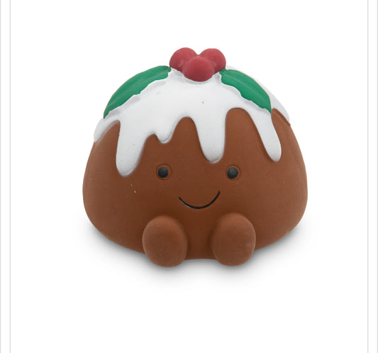 CHRISSIE CHRISTMAS PUDDING LATEX DOG TOY