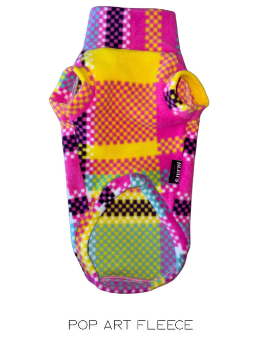 Pop Art Sausage Dachshund/Small Breed Fleece Tankie