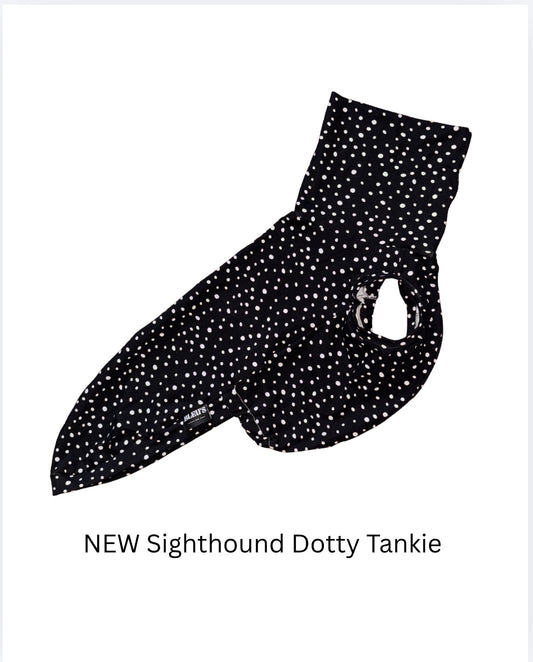 New “Dotty” Cotton Jersey Tankie All Sighthound Sizes