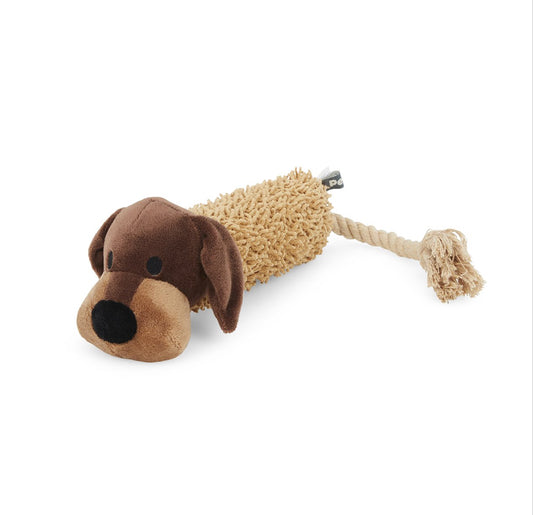 PETFACE BUDDIES SHAGGY DOG PLUSH DOG TOY