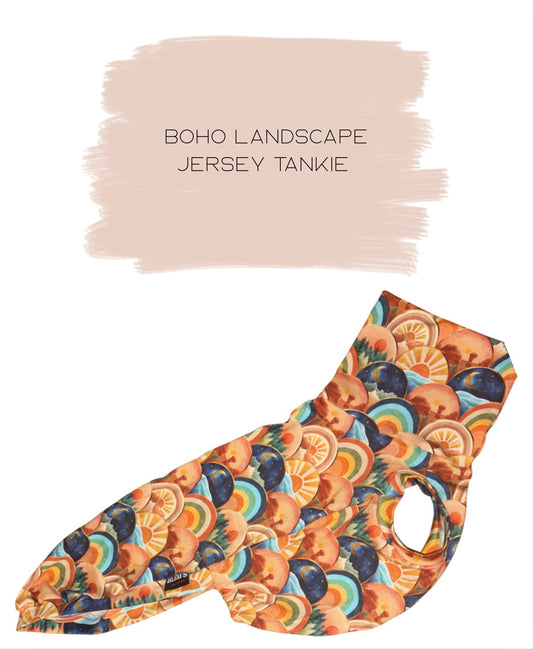 Boho Landscape Jersey Tankie All Sighthound Sizes