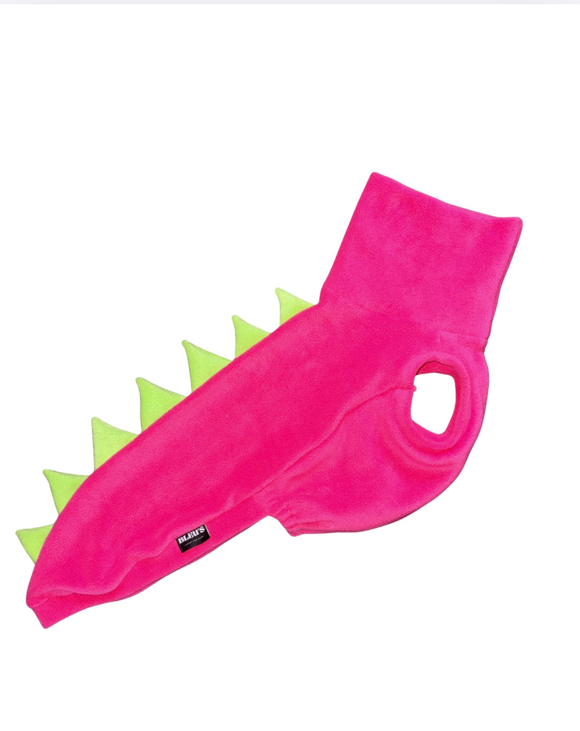 Pink & Lime Sighthound Dinosaur Fleece Tankie