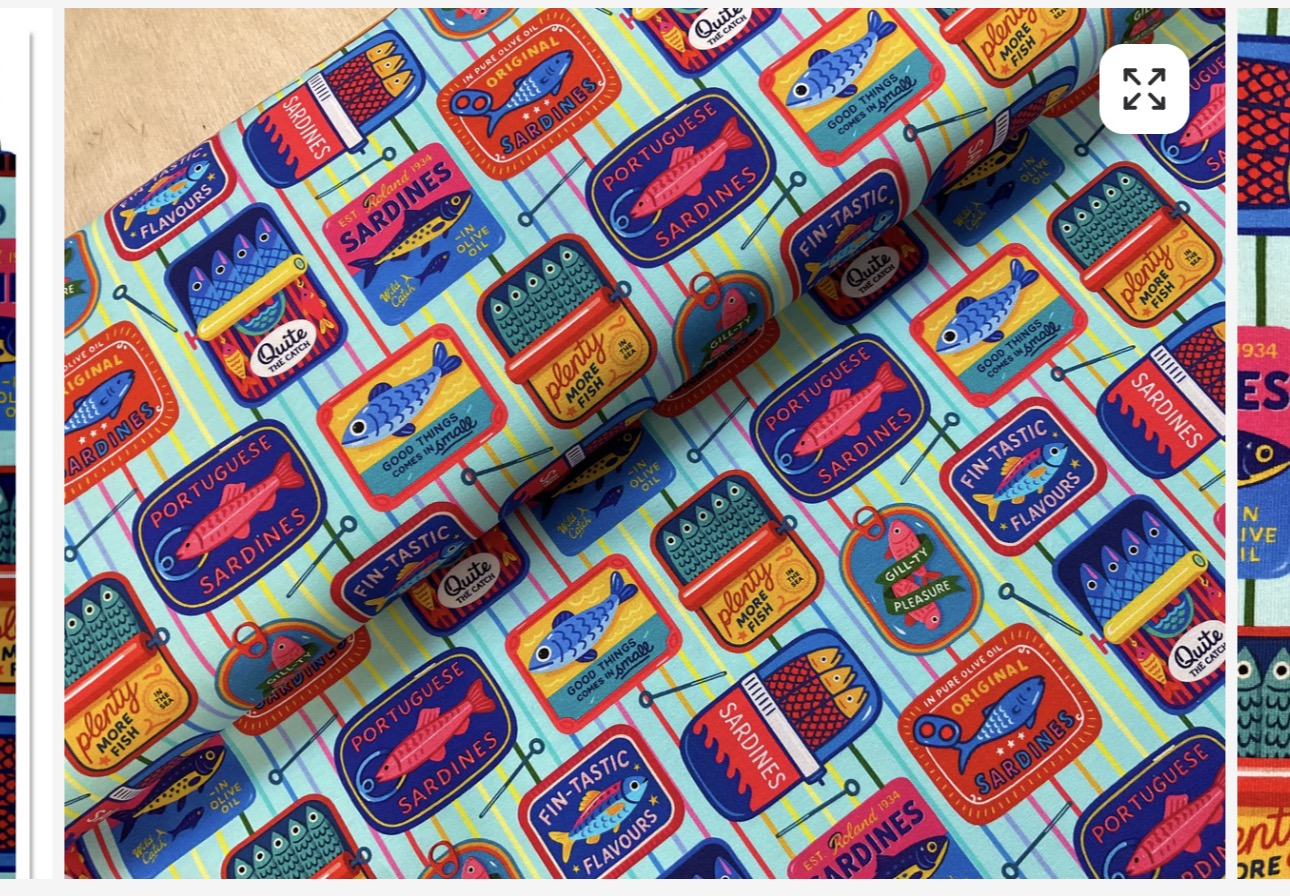 New Sardines Cotton Jersey Tankie All Sighthound Sizes
