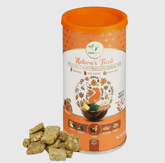 Nature's Feast Freeze Dried For Dog- Chicken with Tropical Twist (50g)