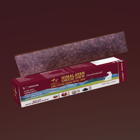 Himalayan Cheese Chew with Active Ingredients | Cranberry, Pomegranate, Pumpkin Seeds, Activated Charcoal | Complete Oral Care for Dogs | Pack of 1 Chew for Medium-Sized Dogs (70g/2.46 Oz) | For Plaque, Gingivitis, Bad Breath, Gums and Sensitive Teeth