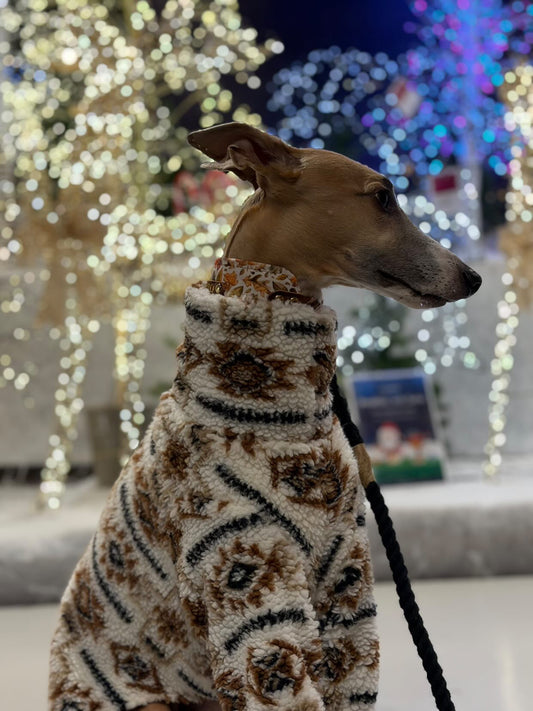 Aztec Printed Sherpa Fleece Sighthound Jumper
