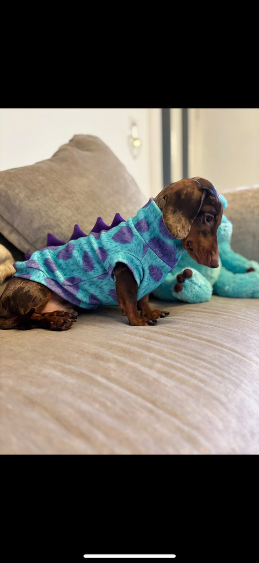 New & Exclusive Limited Edition Monster Spot Dachshund/Small Breed Eco Fleece Tankie