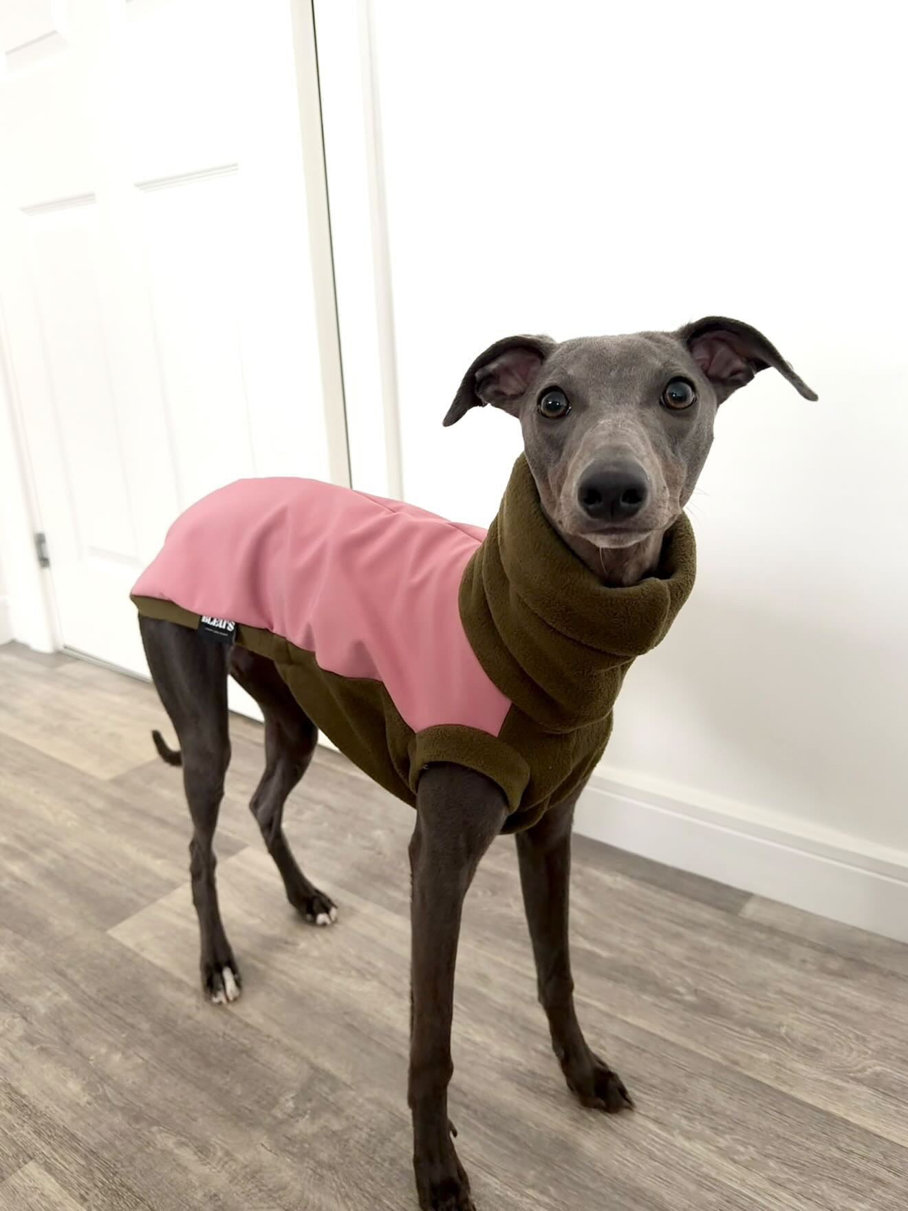 Dusky Pink & Moss Sighthound Duo Fleece Tankie With Softshell Back Panel