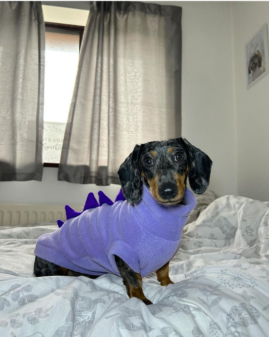 "Lilac You A Lot" Dinosaur Dachshund/Small Breed Tankie