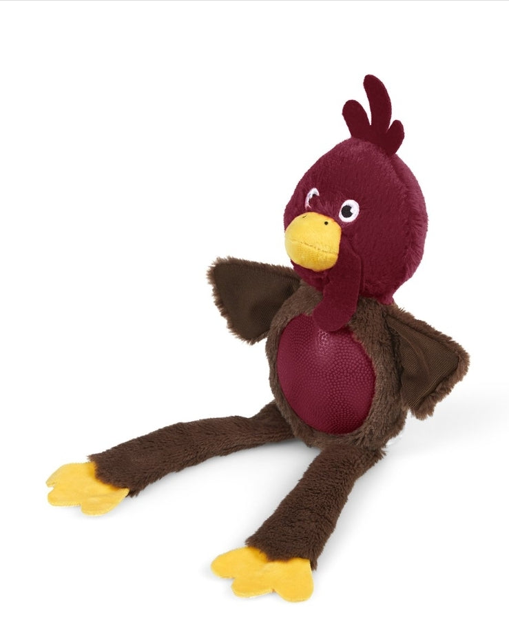 ROXIE RUBBER TUM TURKEY PLUSH CHRISTMAS DOG TOY