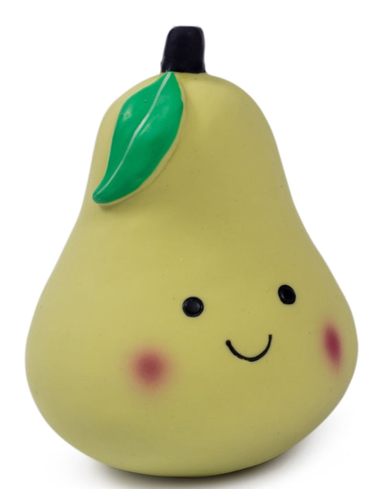 FOODIE FACES LATEX PEAR DOG TOY