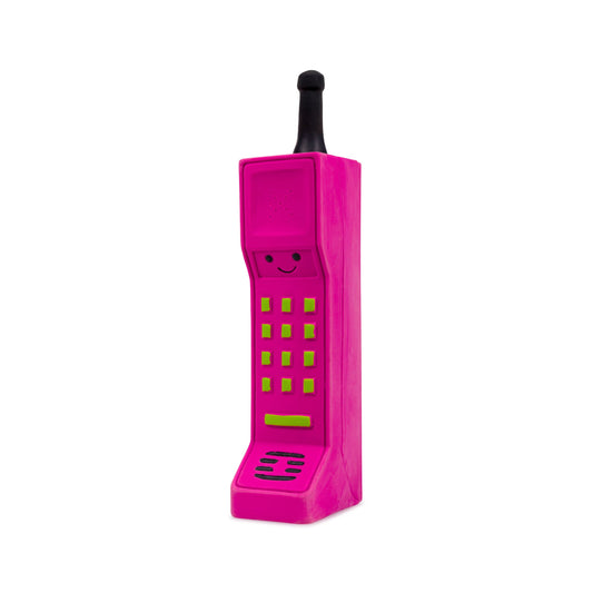 RETRO LATEX MOBILE PHONE DOG TOY