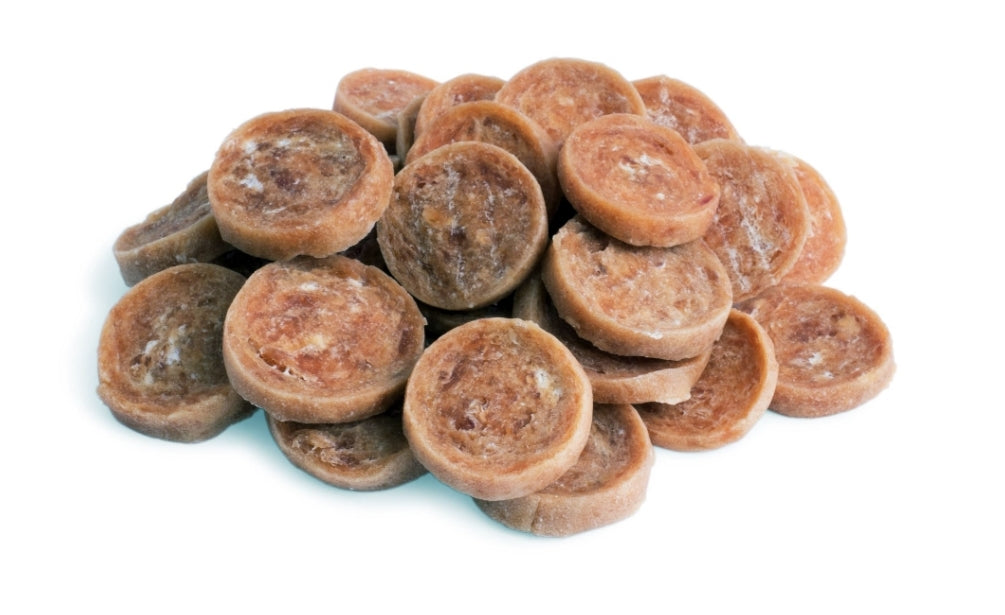 DOG DELI 100G CHICKEN SAUSAGE SLICES DOG TREATS