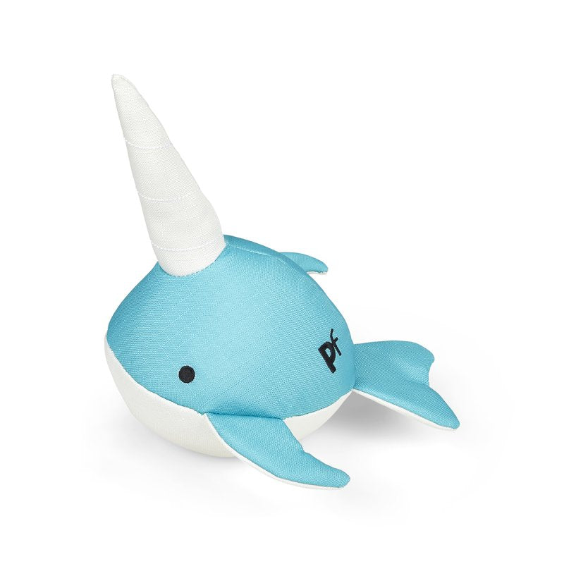 PETFACE PLANET OCEAN CYCLE NIYA NARWHAL PLUSH DOG TOY